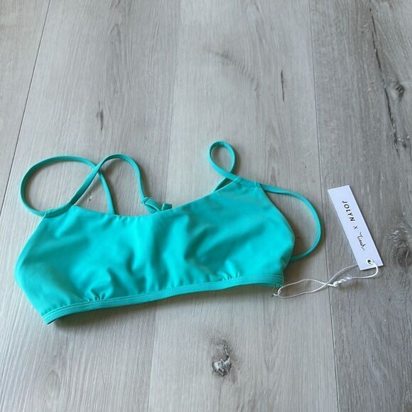 Jolyn X Tiarah BURLEIGH BIKINI TOP in Manifest (Teal) XS Nwt - Picture 4 of 5